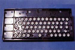 Interior del teclado