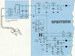 Fig. 1. Esquema del circuito de alimentación del Spectrum.